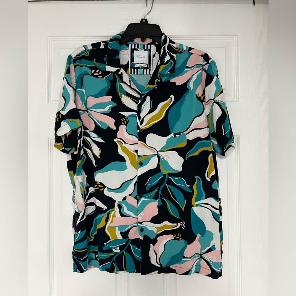 Cactusman Multicolor Button-Down Patterned Shirt - image 1